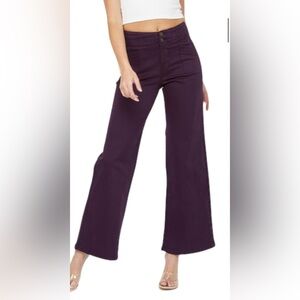 Nwt Mica Stylish Purple Wide Leg Jean. All the stretch of a JB Jean